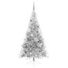vidaXL Artificial Pre-lit Christmas Tree Silver 210 cm PET