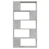 vidaXL Book Cabinet Room Divider Concrete Grey 80x24x155 cm Engineered Wood
