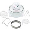 vidaXL Halogen Convection Oven with Extension Ring 1400 W 17 L