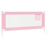vidaXL Toddler Safety Bed Rail Pink 200x25 cm Fabric