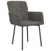 vidaXL Dining Chairs 2 pcs Dark Grey Velvet