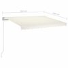 vidaXL Manual Retractable Awning 350x250 cm Cream