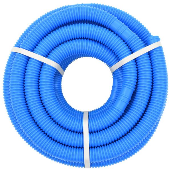 vidaXL Pool Hose with Clamps Blue 38 mm12 m