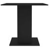 vidaXL Dining Table Black 80x80x75 cm Engineered Wood