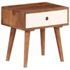 vidaXL Bedside Table Solid Acacia Wood 45x30x45 cm