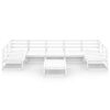 vidaXL 8 Piece Garden Lounge Set Solid Pinewood
