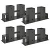 vidaXL Firewood Stack Aid 4 pcs Anthracite 34 x 10 x 15 cm Steel