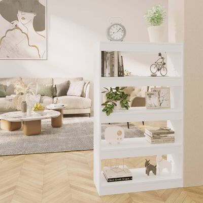 vidaXL Book Cabinet/Room Divider White 80x30x135 cm Engineered Wood