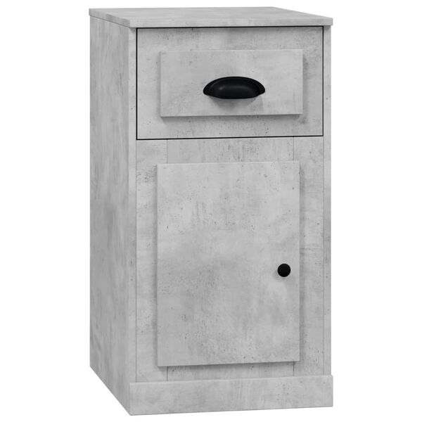 vidaXL Side Cabinet with Drawer Concrete Grey 40x50x75 cm Engineered Wood