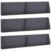 vidaXL Retaining Wall 6 pcs 100 x 12 x 50 cm Steel Anthracite