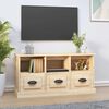 vidaXL TV Cabinet Sonoma Oak 100x35x50 cm Engineered Wood