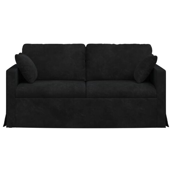 vidaXL Sofa Black 158 x 78 x 80 cm Velvet