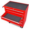 vidaXL Workshop Tool Trolley 5 Drawers Red