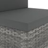vidaXL 4 Piece Garden Lounge Set Poly Rattan Grey