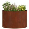 vidaXL Planter Ring Brown 30 x 30 x 20 cm Weathering Steel