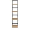 vidaXL 4-Layer Book Shelf Oak 60x27.6x124.5 cm Engineered Wood