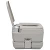 vidaXL Portable Camping Toilet Grey 10+10 L