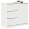 vidaXL Sideboard with Drawer White 71x35x65 cm Engineered Wood