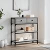 vidaXL Console Table Grey Sonoma 72.5x25x75 cm Engineered Wood