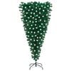 vidaXL Upside-down Artificial Pre-lit Christmas Tree Green 180 cm