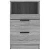 vidaXL Bedside Cabinets 2 pcs Grey Sonoma Engineered Wood