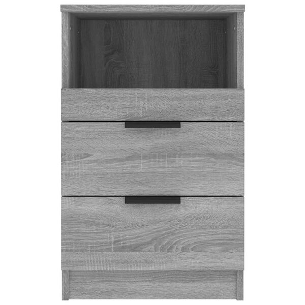 vidaXL Bedside Cabinets 2 pcs Grey Sonoma Engineered Wood