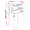 vidaXL Garden Planter 45x45x88 cm Galvanised Steel