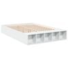 vidaXL Bed Frame without Mattress White 150x200 cm King Size