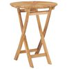 vidaXL Outdoor Table | Natural teak | Solid teak wood | Small | Foldable