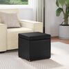 vidaXL Stool Black 41 x 41 x 40 cm Faux Leather and Engineered Wood