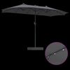 vidaXL Garden Parasol Anthracite 385 x 209 x 244 cm Polyester