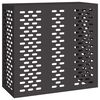 vidaXL Air Conditioner Cover Black 110 x 50 x 105 cm Steel