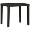 vidaXL Garden Table | Anthracite | Plastic | Medium | Lightweight | Garden Table