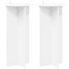 vidaXL Plant Stand 2 pcs White &Oslash;40 x 80 cm Engineered Wood