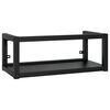 vidaXL Wall-mounted Bathroom Washbasin Frame Black 79x38x31 cm Iron