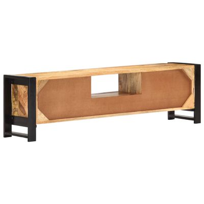 vidaXL TV Cabinet 140x30x40 cm Rough Mango Wood