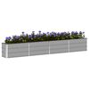 vidaXL Planter Light Grey 320 x 40 x 45 cm Steel