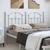 vidaXL Metal Replace Headboard White 135 cm
