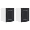 vidaXL Wall Cabinet LUCCA 2 pcs Black Engineered Wood