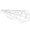 vidaXL Greenhouse 54 m&sup2; 18x3x2 m