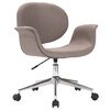 vidaXL Swivel Dining Chair Taupe Fabric