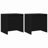 vidaXL Bedside Cabinets 2 pcs Black 45x34x44,5 cm Engineered Wood