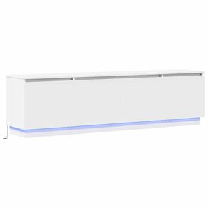 vidaXL TV Cabinet 180 x 38 x 49 cm White Engineered Wood