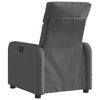 vidaXL Electric Massage Recliner Chair Dark Grey Fabric
