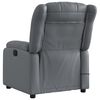 vidaXL Massage Recliner Chair Grey Faux Leather