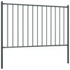 vidaXL Fence Panel Woerden with Posts Steel 1.7x1.25 m Anthracite