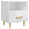 vidaXL Bedside Cabinet High Gloss White 40x35x47 cm