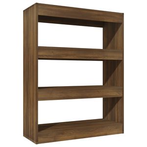 vidaXL Book Cabinet | Brown Oak | Engineered Wood | Medium | Book Cabinet