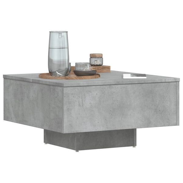vidaXL Coffee Table Concrete Grey 60x60x31.5 cm Engineered Wood