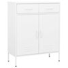 vidaXL Storage Cabinet White 80x35x101,5 cm Steel